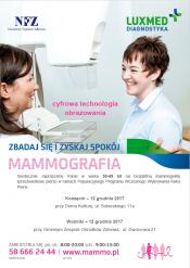Bezpłatne badania mammograficzne dla kobiet w grudniu - Koszęcin, Woźniki ( Powiat Lubliniecki )